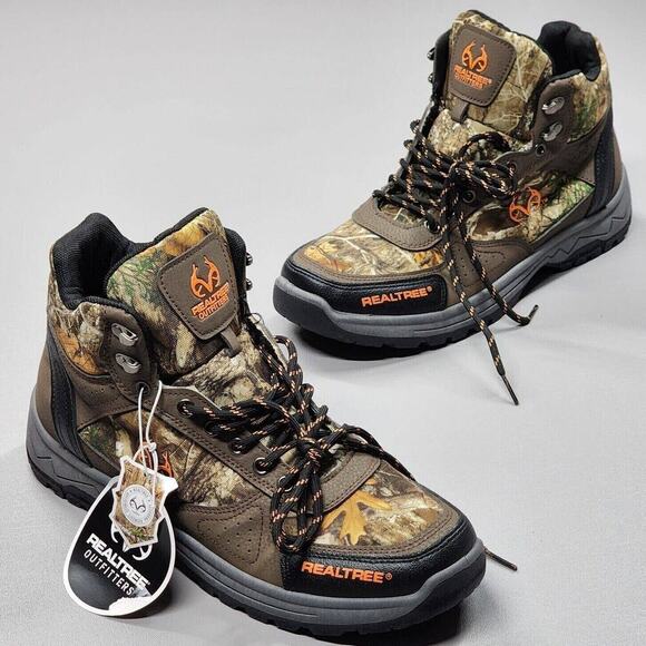 Realtree Outfitters Trace Boots Camouflage Brown Mens Size 9.5 Fishing Hunting - Picture 1 of 8